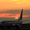 空港の夕焼け　②