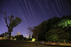 愛媛県・道後公園の夜景