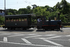 坊っちゃん列車　市街地走行