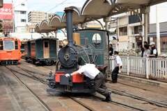 坊っちゃん列車の転回