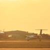 空港の夕焼け　①
