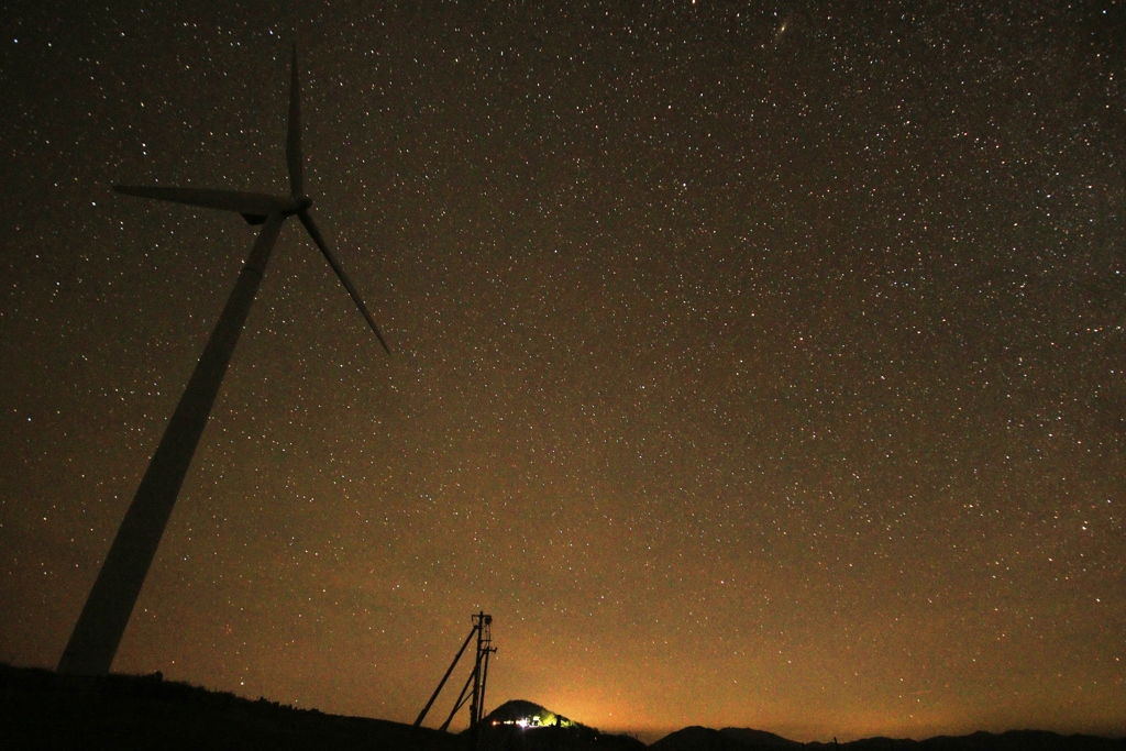 四国カルストの夜　②