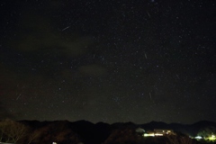 ふたご座流星群　合成②