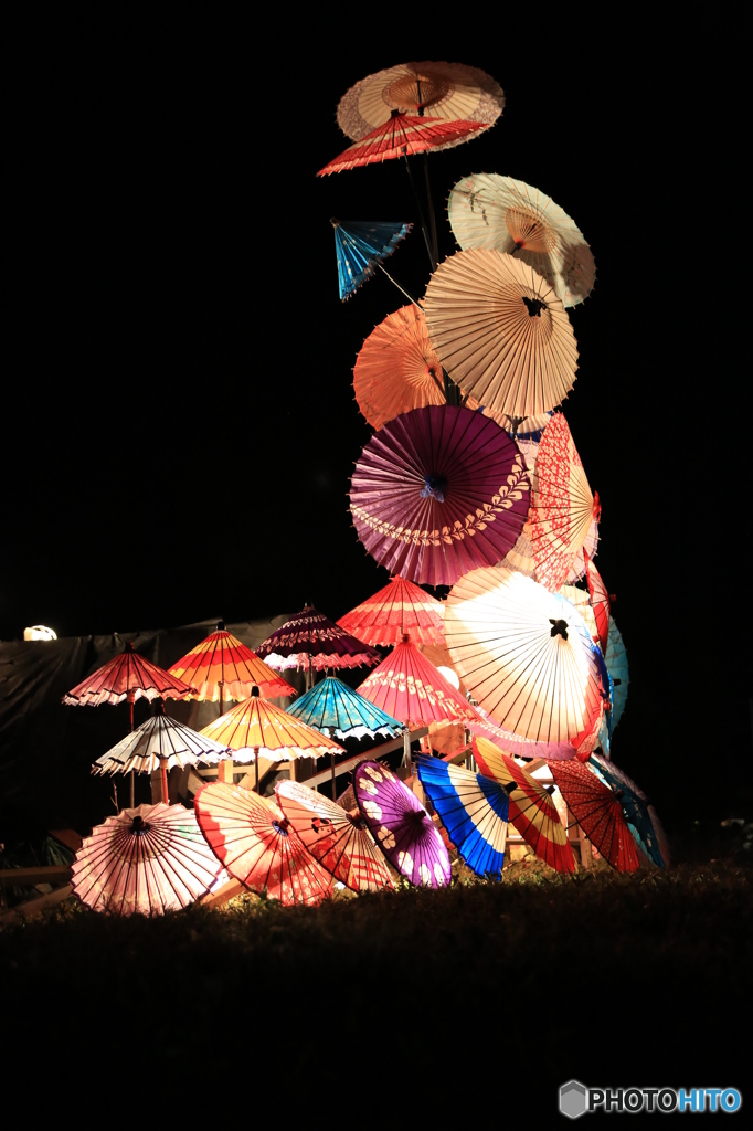 湯築城跡地　観月祭