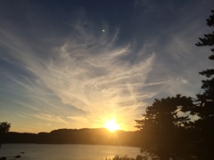 今日の夕日