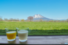 羊蹄山で昼食♪