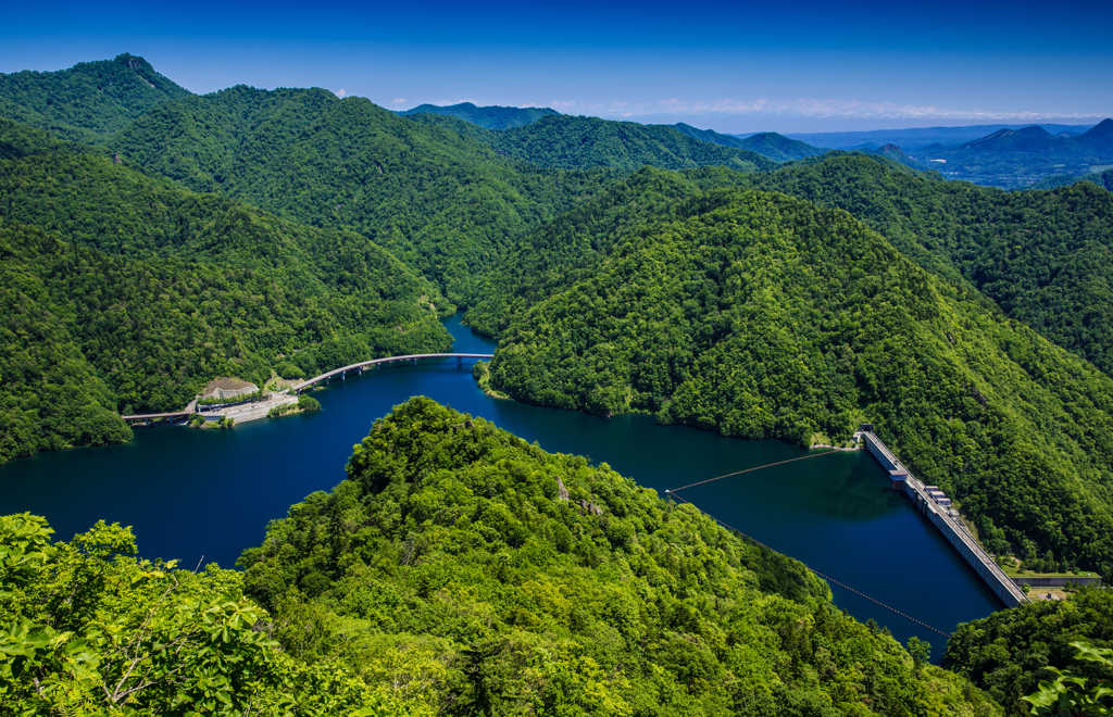 新緑のさっぽろ湖