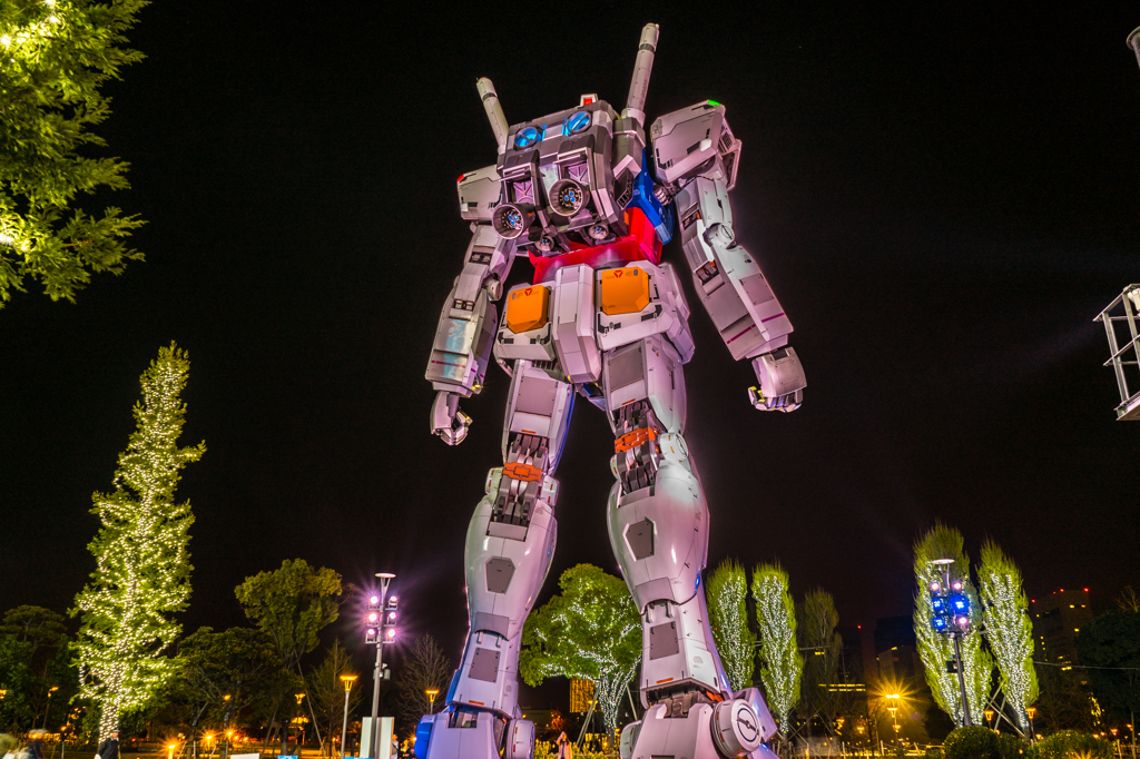 RX-78-2 Back Night Shot