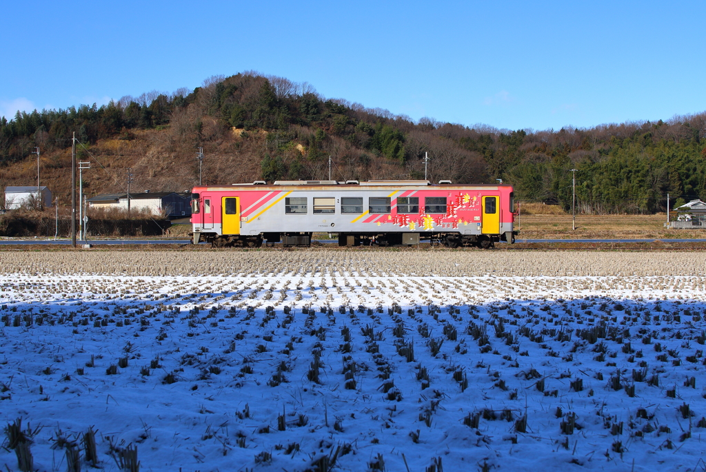 冬の北条鉄道