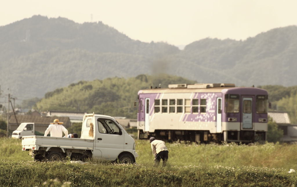 田舎の鉄道