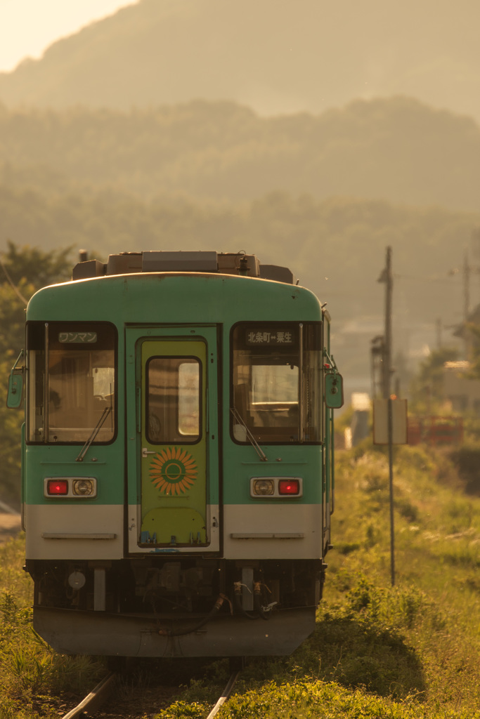 夕暮前の北条鉄道