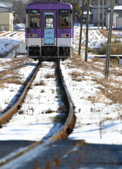 冬の北条鉄道