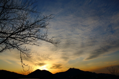 仕事帰りの夕焼け