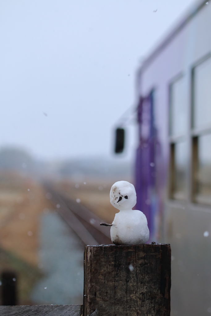 雪の日の北条鉄道