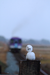 雪の日の北条鉄道