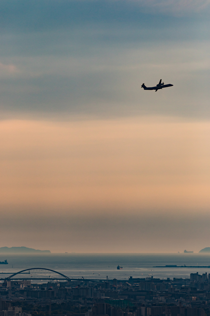大阪を飛ぶ