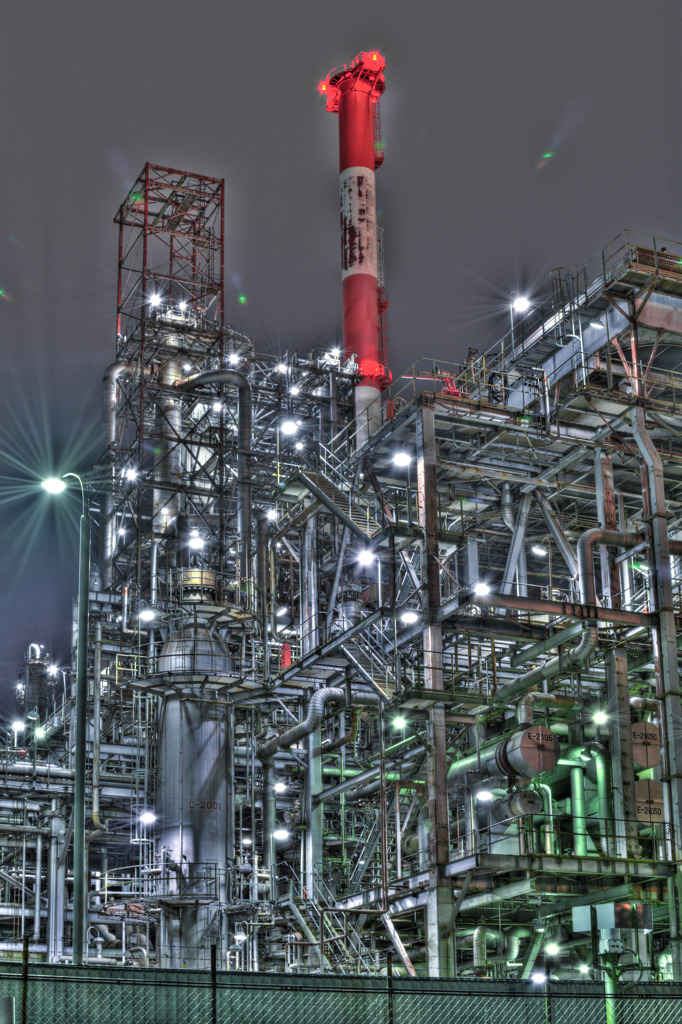 工場夜景HDR1