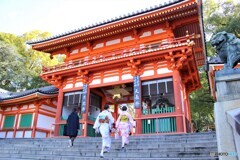 八坂神社　2020年2月11日火曜日祝日　京都　お参り