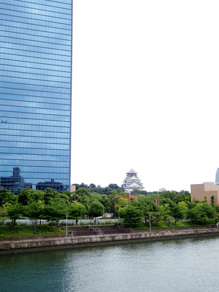 大サブカル市　270712　大阪城とビル