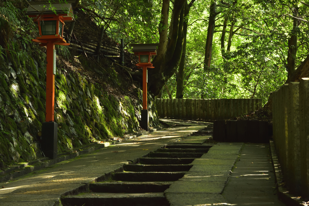 鞍馬寺　参道　登山？