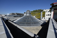 パリ　ギャラリー・ラファイエット　アーケードの上側