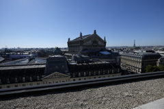 パリ　ギャラリー・ラファイエット屋上よりオペラ・ガルニエを望む