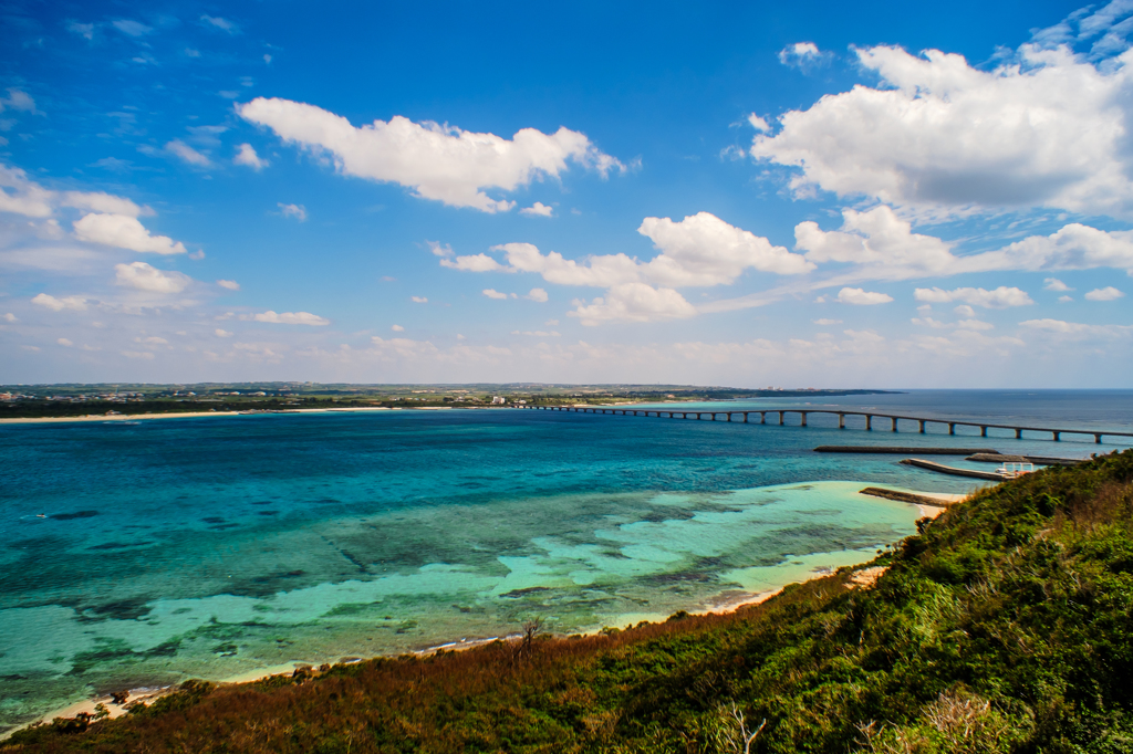 青い空、碧い海
