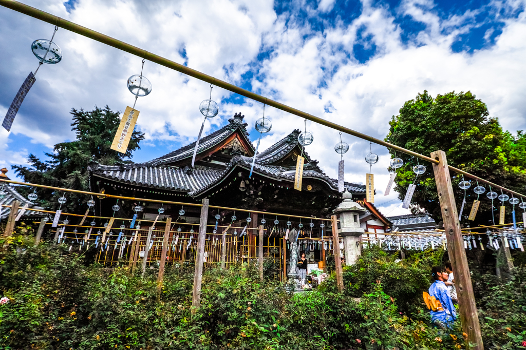 お寺の風鈴