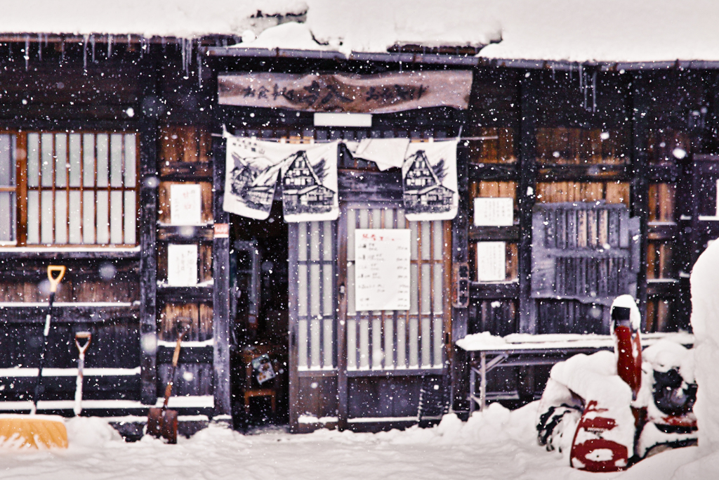 ピントは雪