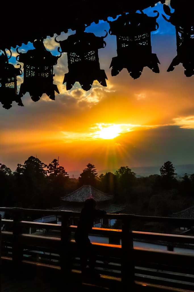 二月堂からの夕景