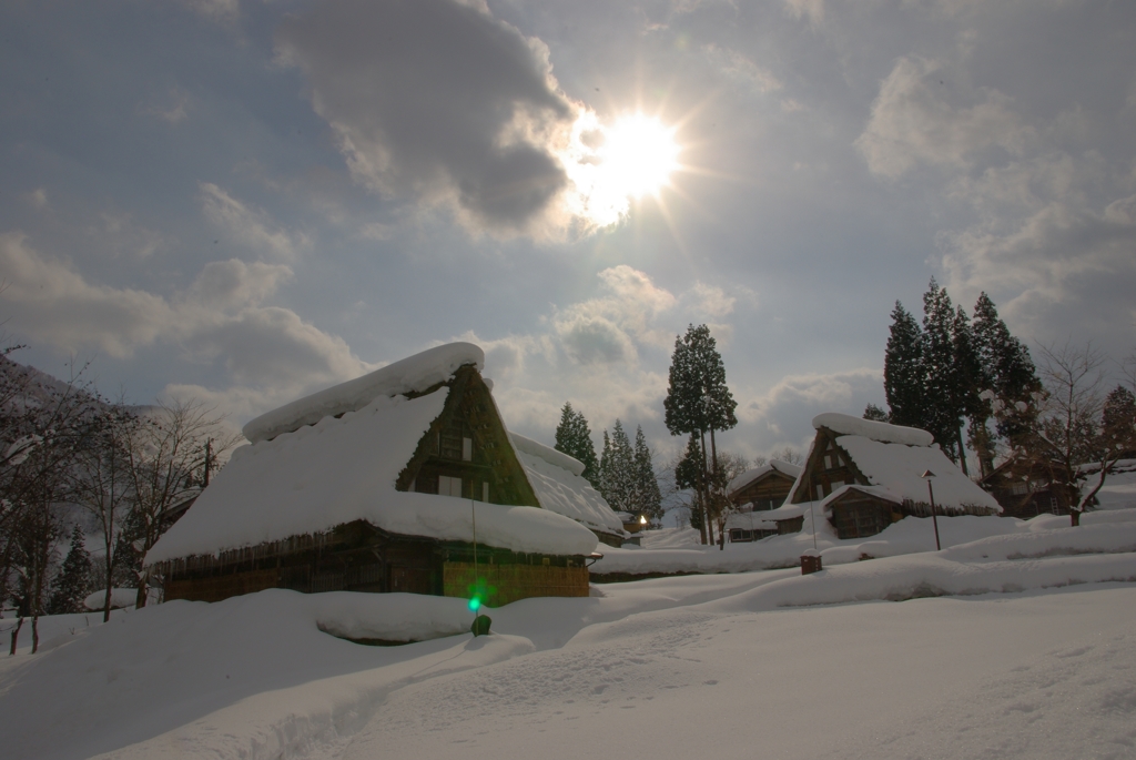 雪の晴間・五箇山
