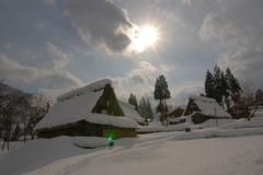 雪の晴間・五箇山