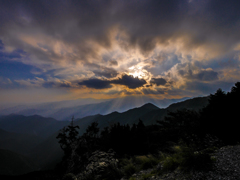 初秋の大峰山系