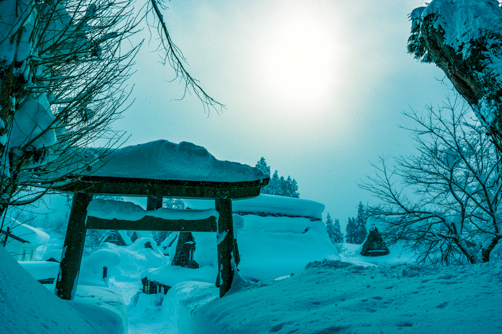 相倉地主神社から