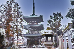 雪の百済寺