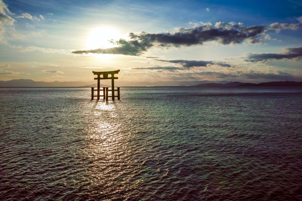 琵琶湖の朝