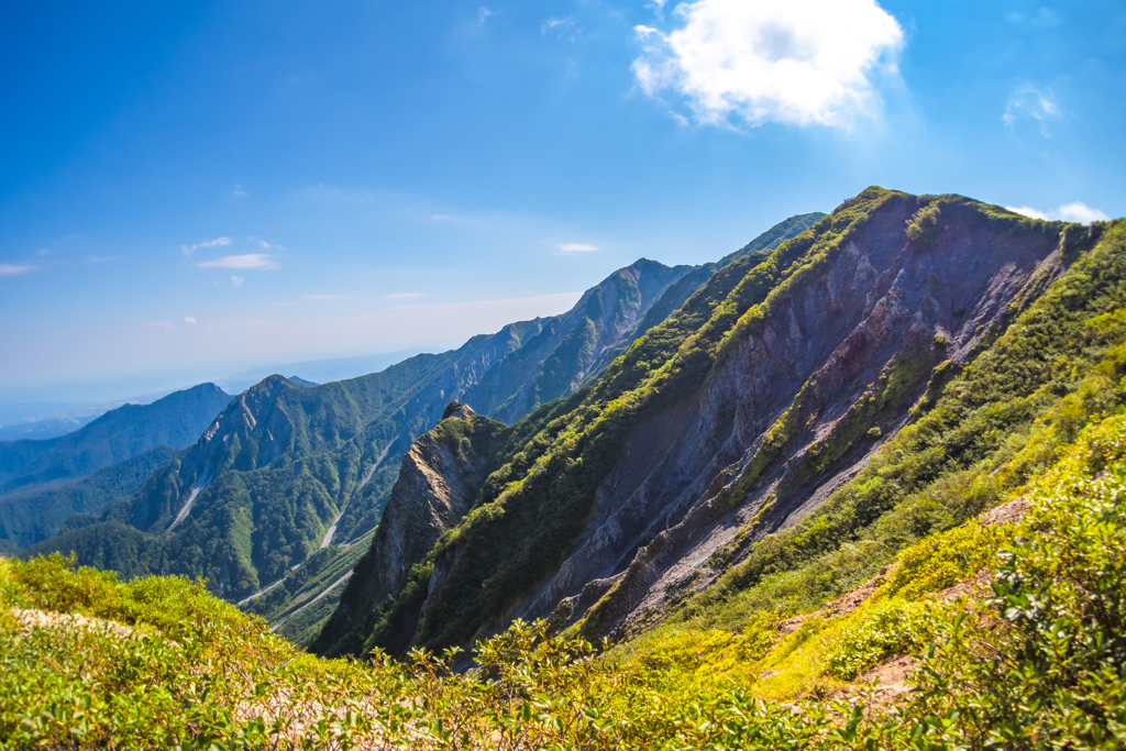 剣ヶ峰を望む