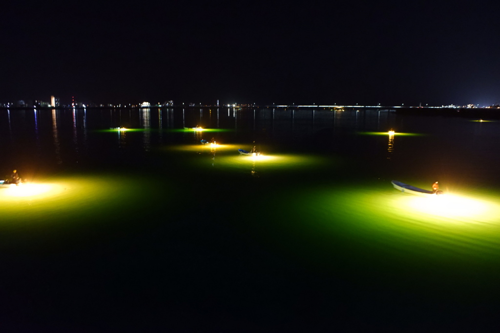 吉野川の夜