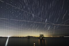 吉野川河口の空