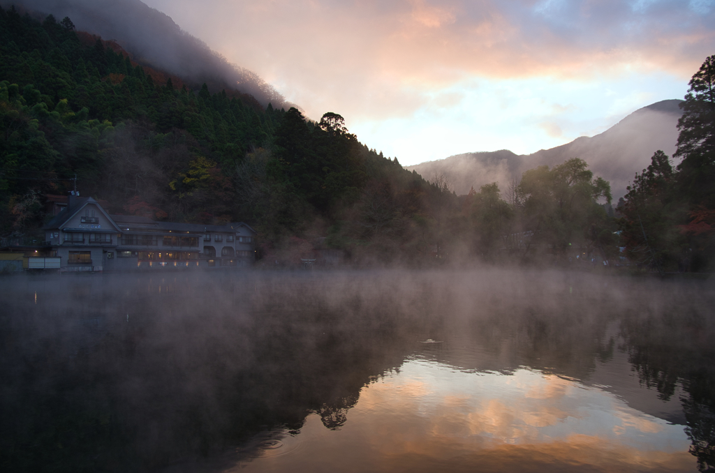 晩秋の湯布院