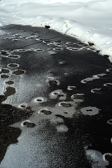 薄氷の足跡