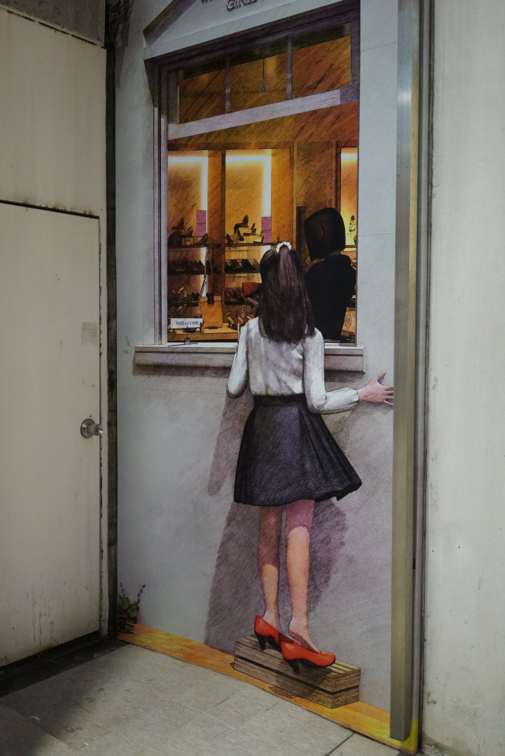 赤い靴の女の子