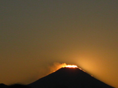 ダイヤモンド富士直後