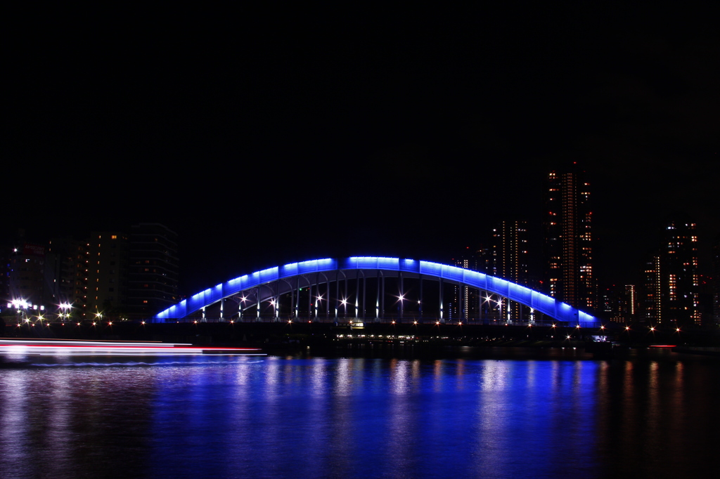 _永代橋ライトアップ　