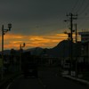 海岸通り夕方の景