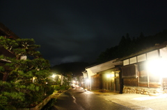 雨の宿場町