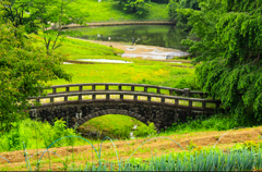 石橋のある風景