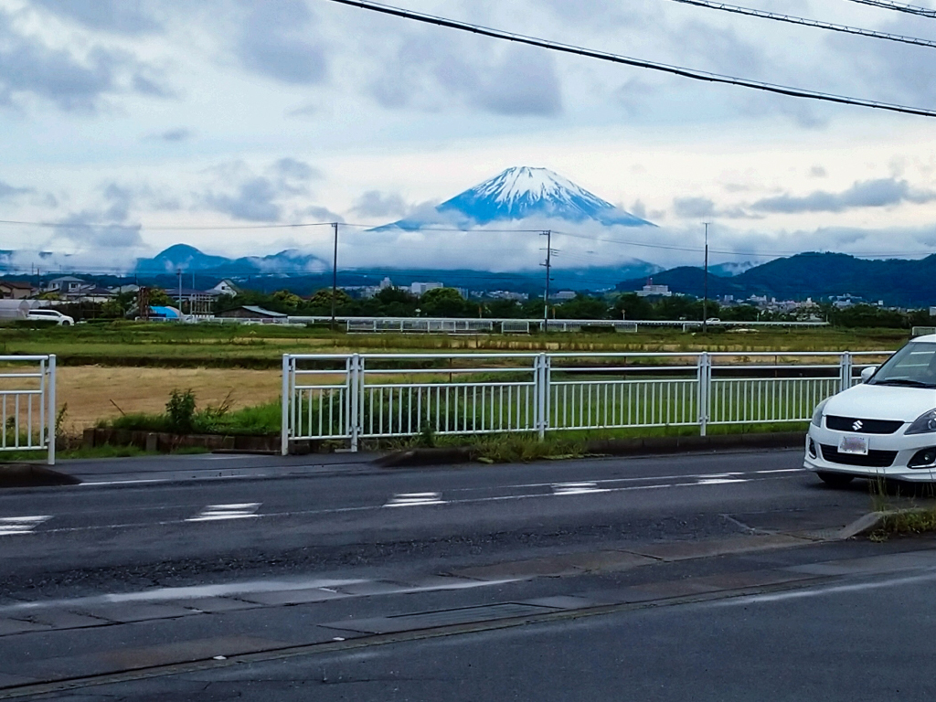 大雨の後の富士