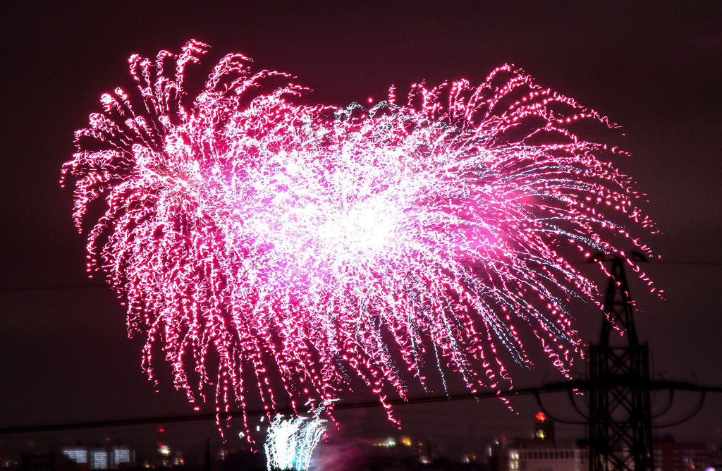 ハート花火