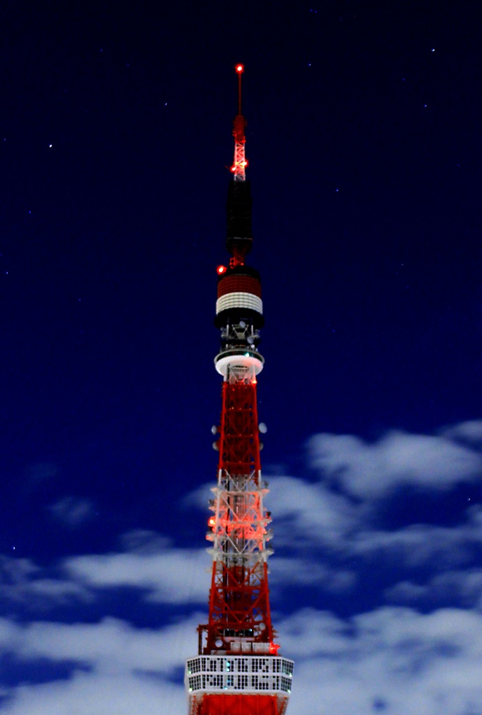 東京タワーと星